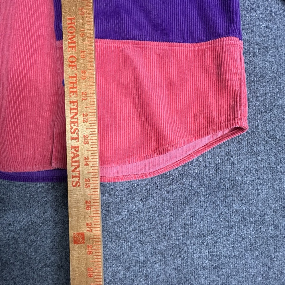 Teddy Fresh Corduroy Color‎ Block Jacket Hoodie Small Streetwear - Picture 6 of 7